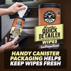 Leather Quick Detailer Wipes - 3-Pack Kit